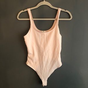 Pink tank-top bodysuit!